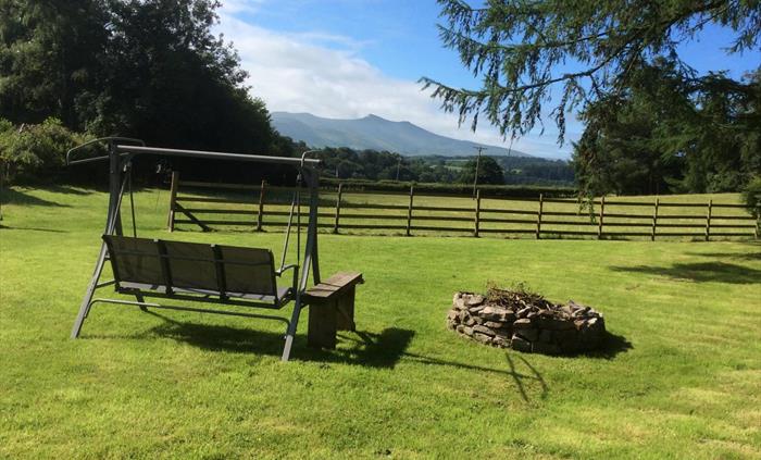 Aberyscir Coach House has a maginicent view of the Brecon Beacons